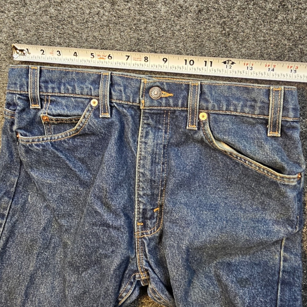 Vintage Levi's 505 Orange Tab USA Mens 33x34 Distressed Straight Leg Jeans - Picture 8 of 12